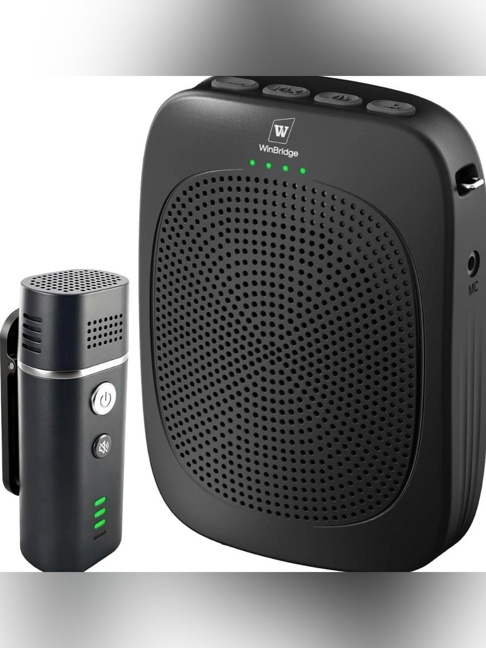 Voice Amplifier Wireless Lapel Microphone 15W Portable Bluetooth PA speaker 2600